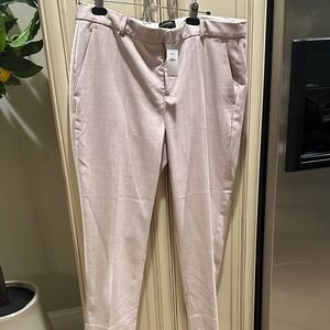 Banana Republic Women's Tailored Tapered Trousers in a light lavendar